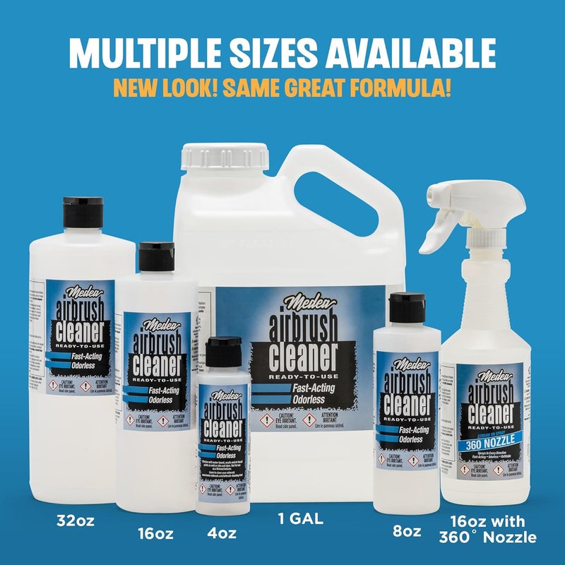 Iwata Medea Airbrush Cleaner 8 oz – Ready-to-Use Solution for Airbrushes, Paint Brushes & Artist Tools – For Acrylic, Oil & Water-Based Paints, Inks, Dyes, Watercolors and Gouache. Deep Cleans & Flushes - Image 5